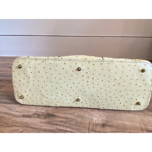 Vintage Dooney & Bourke Ostrich Domed Purse Satchel Bag - Picture 8 of 16